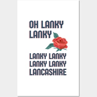 Lancashire song - Lanky lanky - Cricket chant Posters and Art
